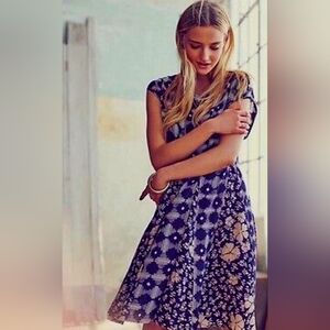 Anthro Maeve Indiga Swing Dress, size L